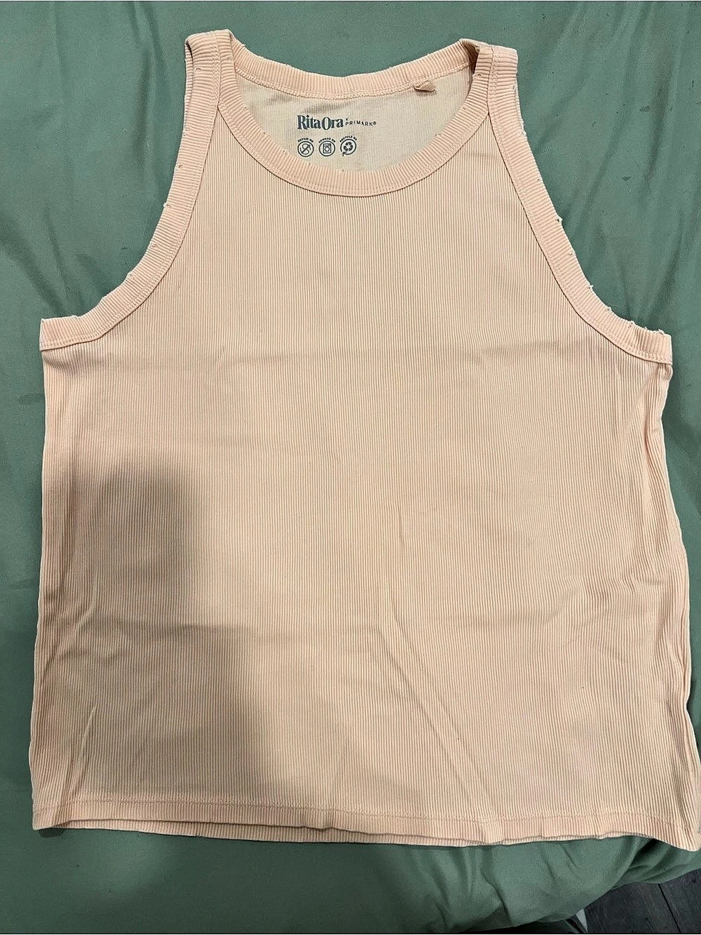 Rita Ora for Primark Ribbed Tank Top in Pink Like New